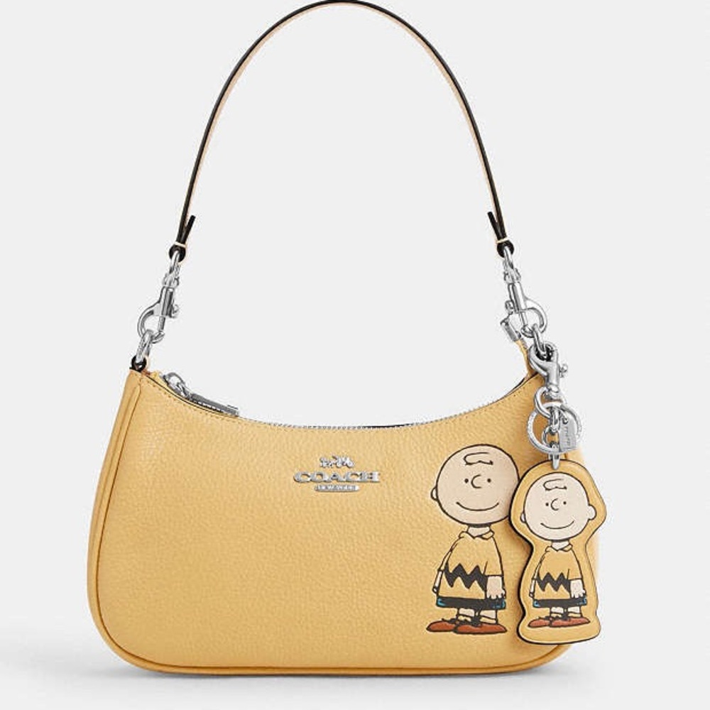 Coach X Peanuts Charlie Brown Bag Charm CBG59 NWT - Picture 2 of 4